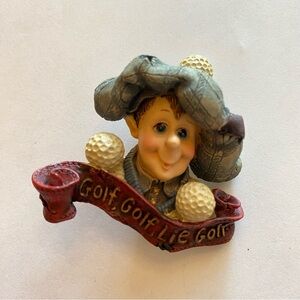 Vintage Golf Brooch lapel pin, Boyd’s Bears & Friends Folkwear